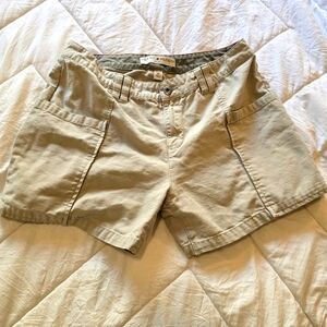 Tommy Hilfiger Women's Beige Cargo Shorts Size 10p Y2k